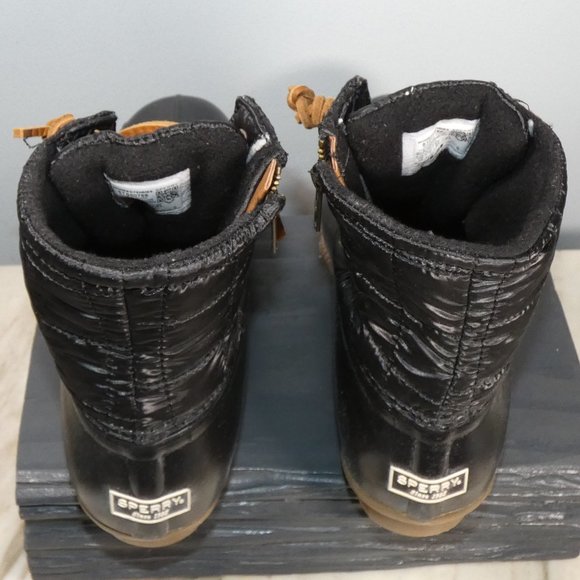 Sperry Women's Seasonal Saltwater Rain Boot, Black, 9.5M - Picture 3 of 11